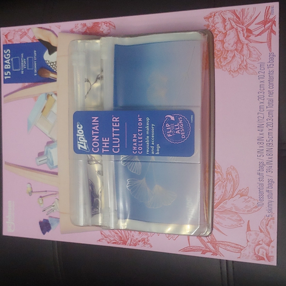 Ziploc makeup and accessory bags